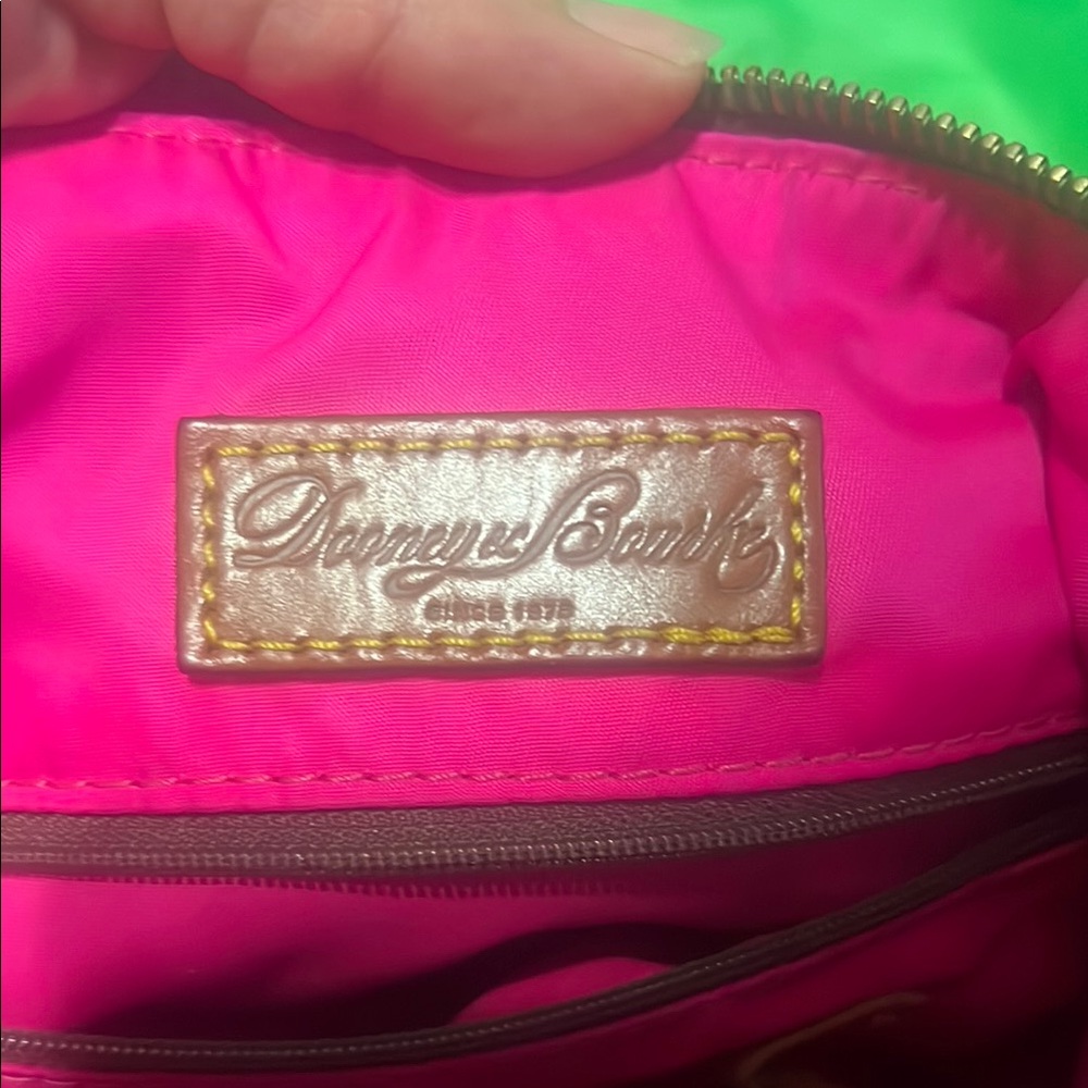 Dooney & Bourke Black and Brown Shoulder Bag - Picture 5 of 9